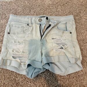 aeropostale high waisted jean shorts